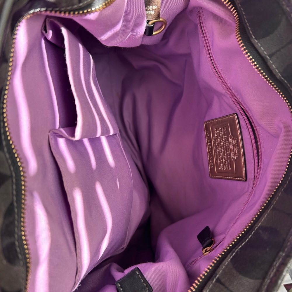 Coach Black Julianne Madison Op Art Satchel - EUC - Picture 6 of 14